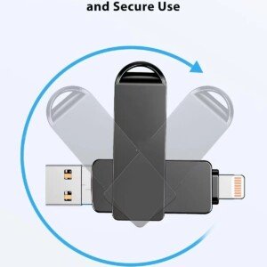 Photo Stick For IPhoe,3-in-1 Drive For IPhoe,High-Speed IPhoe Memory Stick Thumb Drives External Storage USB Stick Compatible For IPhoe