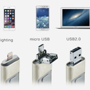 Three In One OTG USB Flash Disk For Computer And Mobile Phone