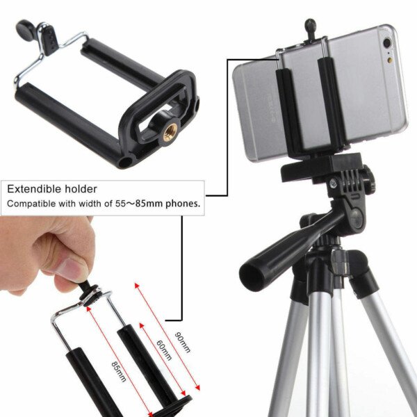 Professional Camera Tripod Stand Holder Mount For Cell Phone, Portable Tripod, Mobile Phone Live Stream Holder, Camera Tripod – Image 3