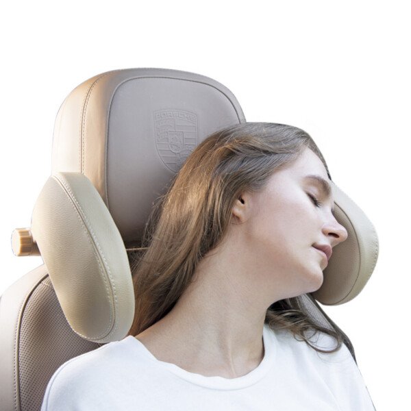 Car headrest pillow Sleep Adjustable Side Car Soft Travel Seat Headrest Auto Leather Support Neck Pillow Cushion car accessories – Image 3