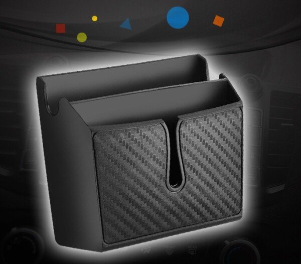 Manufacturers Supply Removable Sticky Imitation Carbon Fiber Mobile Phone Storage Box – Image 3