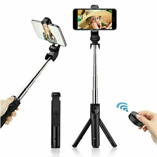 Fit  Telescopic Selfie Stick Bluetooth Tripod Monopod Phone Holder – Image 3