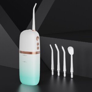 200ml Portable Flosser IPX7 Waterproof Electric Flosser USB Rechargeable Water Dental Picks With 4PCS Nozzle